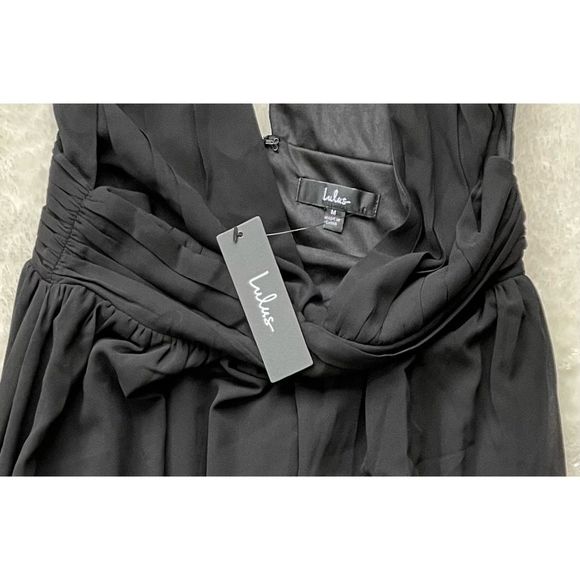 NWT Lulu's Heavenly Hues Black Maxi Dress - Picture 15 of 16